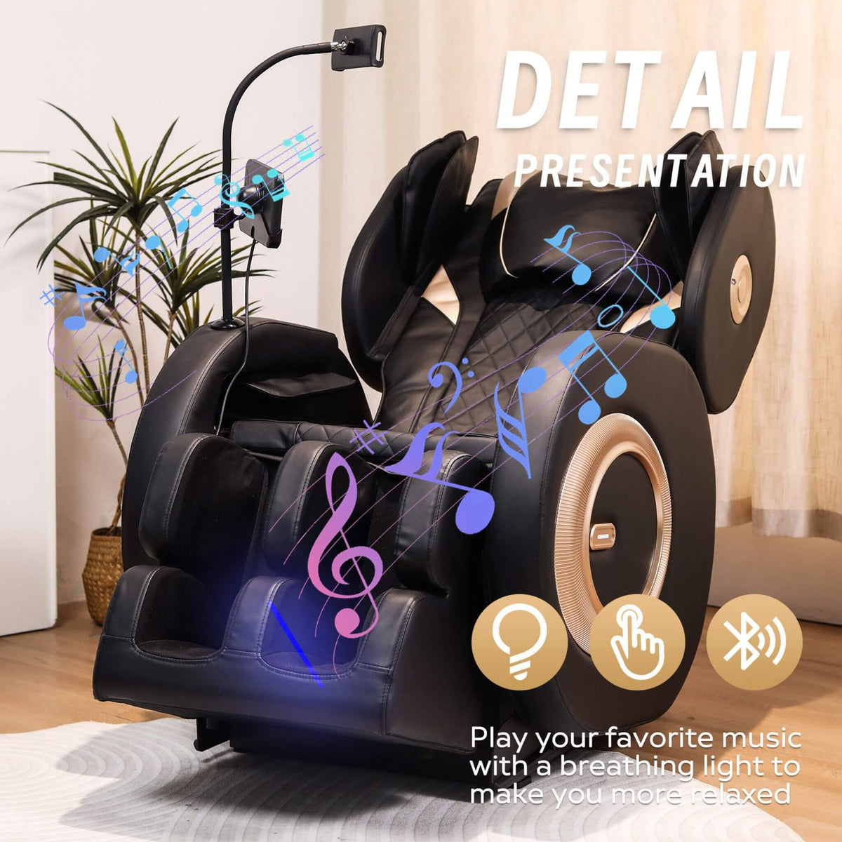 Airvana Tranquil Automatic Zero-Gravity Massage Recliner Chair With Full Body Air Pressure (SAK76018)