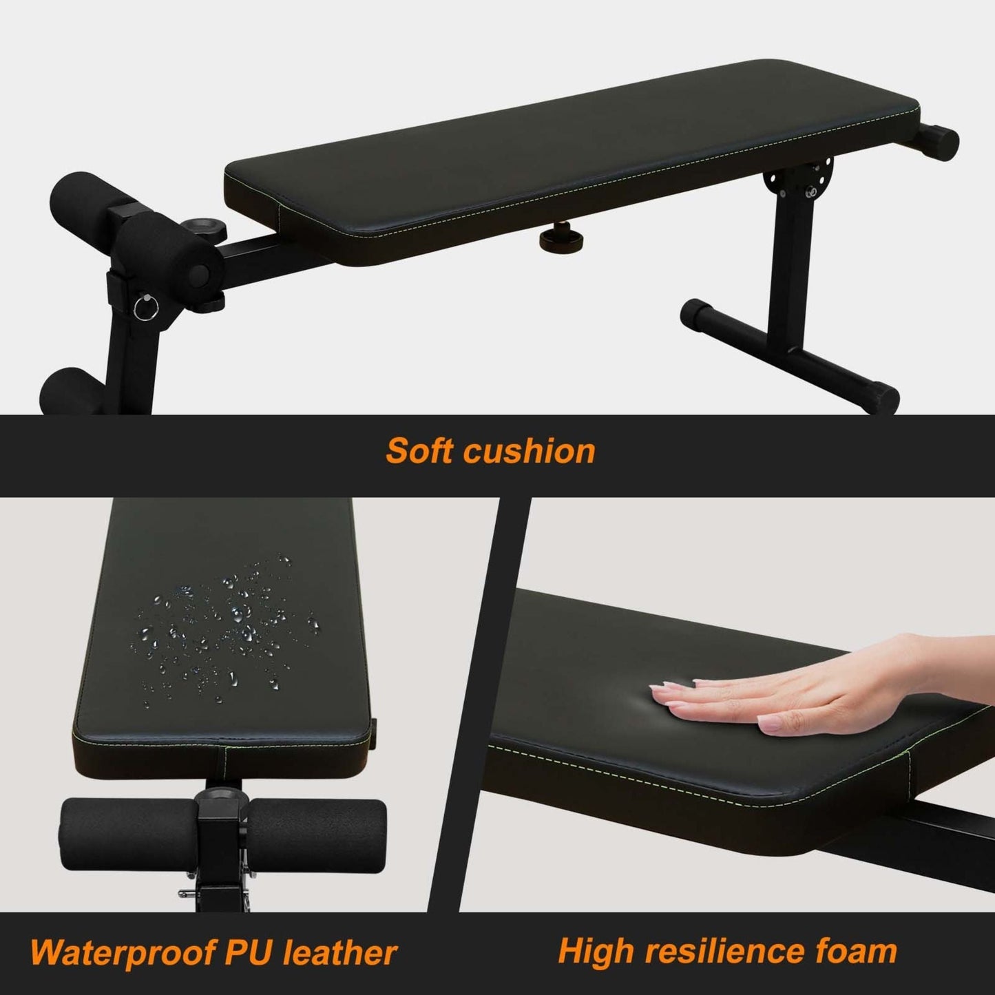 Rovix Power Tower Heavy-Duty Multi-Functional Dip Station With Bench, Pull Up Bar, And Adjustable Height For Home Gyms (SAK64327)